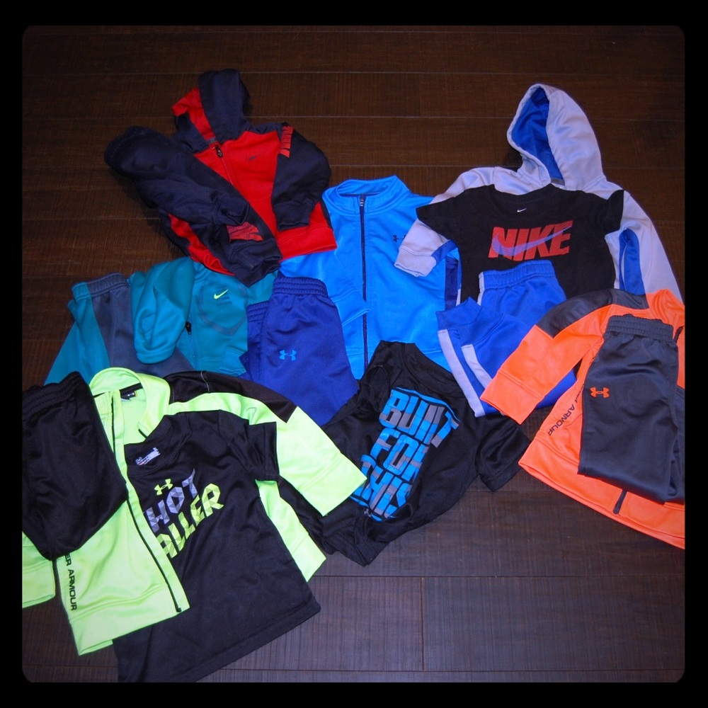 NIKE AND UNDER ARMOUR Boys joggers sets